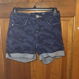 Rock & Republic Dark Blue Camo Jean Shorts
